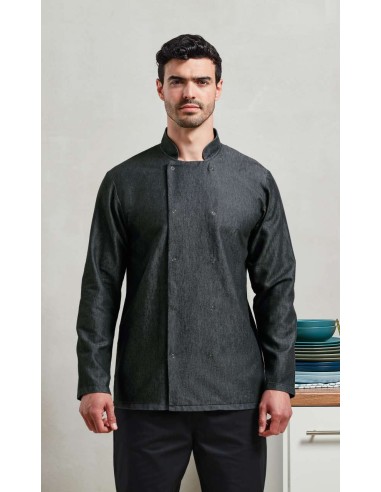 PRE-PR660-Denim Chefs Jacket